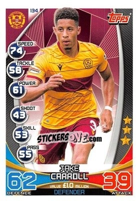 Sticker Jake Carroll - SPFL 2019-2020. Match Attax n. 134 - Topps