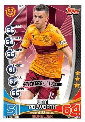 Figurina Liam Polworth - SPFL 2019-2020. Match Attax - Topps