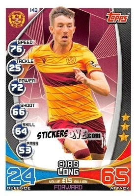 Sticker Chris Long - SPFL 2019-2020. Match Attax n. 143 - Topps