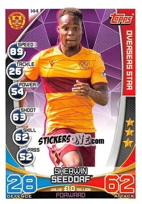 Sticker Sherwin Seedorf - SPFL 2019-2020. Match Attax n. 144 - Topps