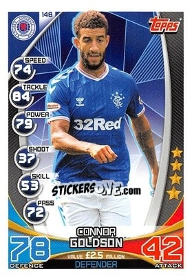 Sticker Connor Goldson - SPFL 2019-2020. Match Attax n. 148 - Topps