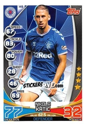 Sticker Nikola Katic - SPFL 2019-2020. Match Attax n. 149 - Topps