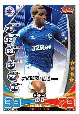 Sticker Sheyi Ojo - SPFL 2019-2020. Match Attax n. 155 - Topps