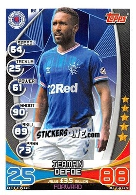Sticker Jermain Defoe - SPFL 2019-2020. Match Attax n. 161 - Topps