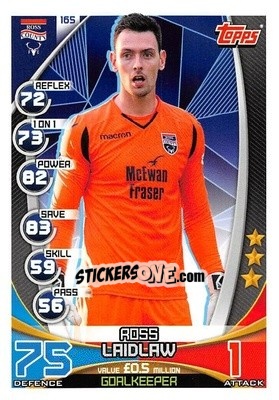 Sticker Ross Laidlaw - SPFL 2019-2020. Match Attax n. 165 - Topps