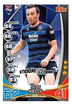 Sticker Sean Kelly - SPFL 2019-2020. Match Attax n. 168 - Topps