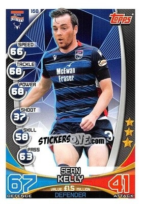 Sticker Sean Kelly - SPFL 2019-2020. Match Attax - Topps