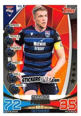 Sticker Marcus Fraser - SPFL 2019-2020. Match Attax n. 169 - Topps
