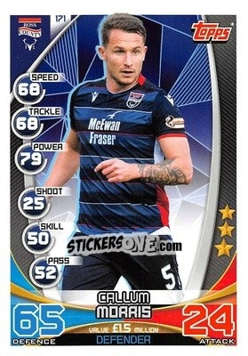 Sticker Callum Morris - SPFL 2019-2020. Match Attax n. 171 - Topps