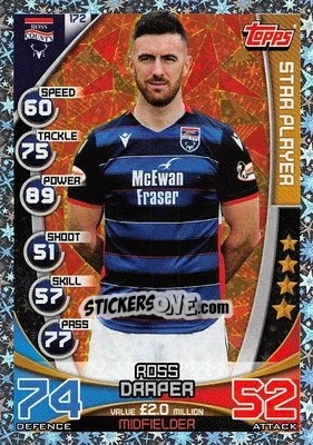 Sticker Ross Draper - SPFL 2019-2020. Match Attax n. 172 - Topps