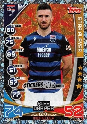 Sticker Ross Draper - SPFL 2019-2020. Match Attax - Topps