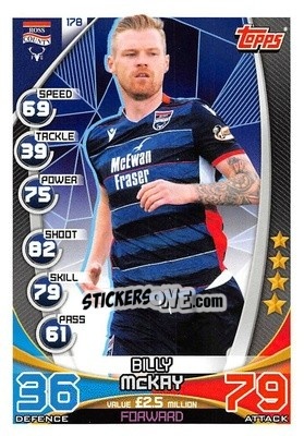 Cromo Billy McKay - SPFL 2019-2020. Match Attax - Topps