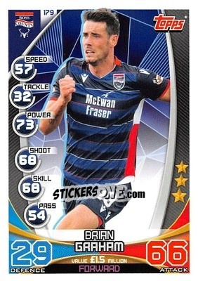 Sticker Brian Graham - SPFL 2019-2020. Match Attax n. 179 - Topps
