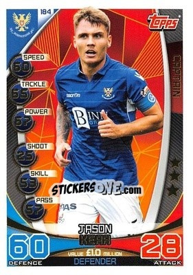Sticker Jason Kerr - SPFL 2019-2020. Match Attax n. 184 - Topps
