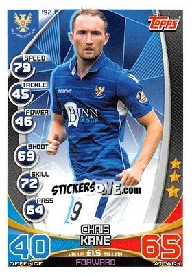 Sticker Chris Kane - SPFL 2019-2020. Match Attax n. 197 - Topps