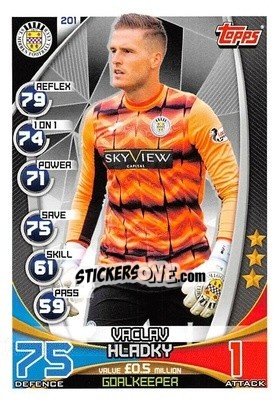 Sticker Vaclav Hladky - SPFL 2019-2020. Match Attax n. 201 - Topps