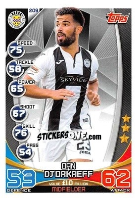 Sticker Oan Djorkaeff - SPFL 2019-2020. Match Attax n. 209 - Topps