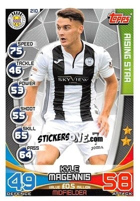 Sticker Kyle Magennis - SPFL 2019-2020. Match Attax n. 210 - Topps