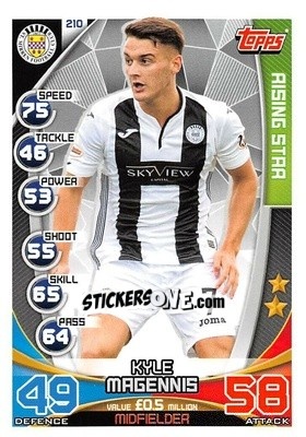 Sticker Kyle Magennis - SPFL 2019-2020. Match Attax - Topps