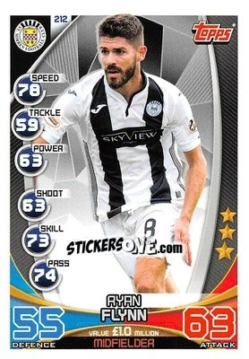 Sticker Ryan Flynn - SPFL 2019-2020. Match Attax n. 212 - Topps
