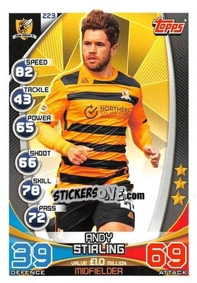 Sticker Andy Stirling - SPFL 2019-2020. Match Attax - Topps