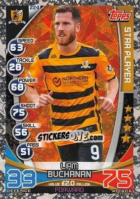 Figurina Liam Buchanan - SPFL 2019-2020. Match Attax - Topps