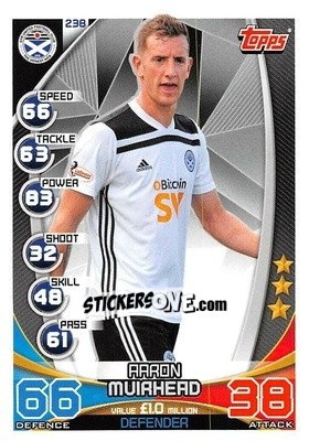 Sticker Aaron Muirhead - SPFL 2019-2020. Match Attax n. 238 - Topps