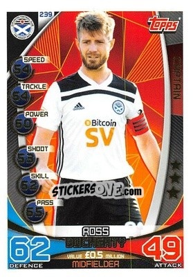 Sticker Ross Docherty - SPFL 2019-2020. Match Attax - Topps