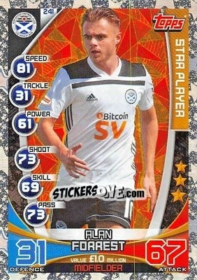 Sticker Alan Forrest - SPFL 2019-2020. Match Attax n. 241 - Topps