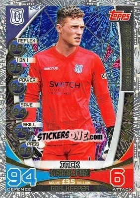 Sticker Jack Hamilton - SPFL 2019-2020. Match Attax n. 245 - Topps