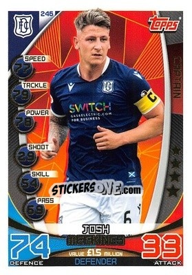 Sticker Josh Meekings - SPFL 2019-2020. Match Attax n. 246 - Topps