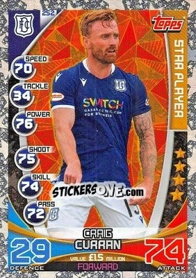 Sticker Craig Curran - SPFL 2019-2020. Match Attax n. 252 - Topps