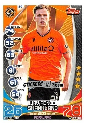 Sticker Lawrence Shankland - SPFL 2019-2020. Match Attax n. 261 - Topps