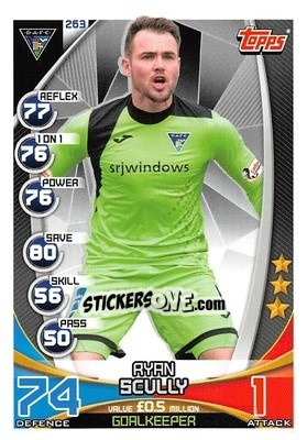 Sticker Ryan Scully - SPFL 2019-2020. Match Attax - Topps