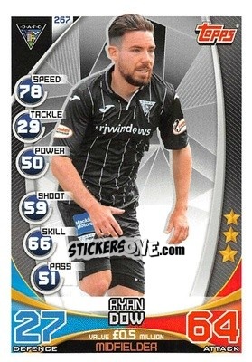 Sticker Ryan Dow - SPFL 2019-2020. Match Attax n. 267 - Topps