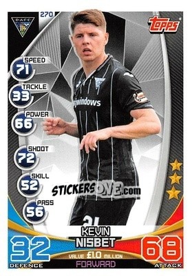Sticker Kevin Nisbet - SPFL 2019-2020. Match Attax n. 270 - Topps