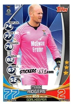Sticker Mark Ridgers - SPFL 2019-2020. Match Attax n. 272 - Topps