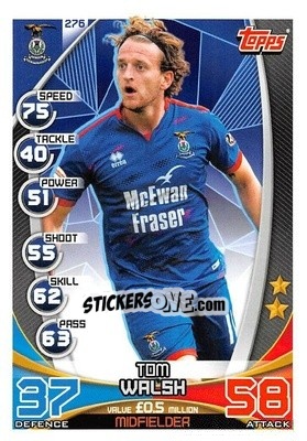 Sticker Tom Walsh - SPFL 2019-2020. Match Attax - Topps