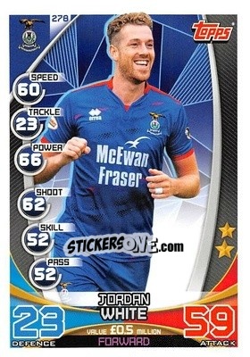 Sticker Jordan White - SPFL 2019-2020. Match Attax n. 278 - Topps