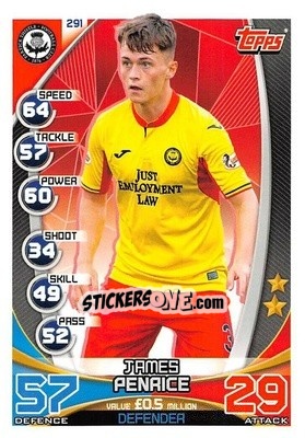 Figurina James Penrice - SPFL 2019-2020. Match Attax - Topps