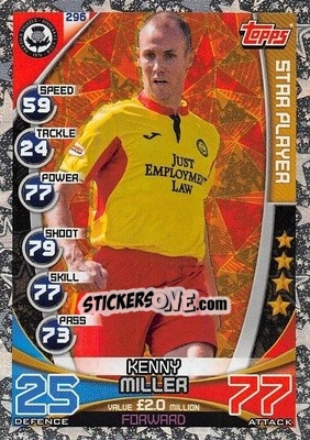 Sticker Kenny Miller - SPFL 2019-2020. Match Attax n. 296 - Topps