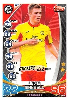 Cromo Lewis Mansell - SPFL 2019-2020. Match Attax - Topps