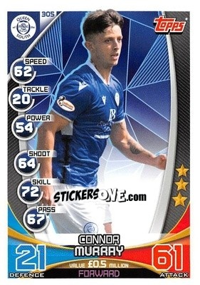 Sticker Connor Murray - SPFL 2019-2020. Match Attax n. 305 - Topps