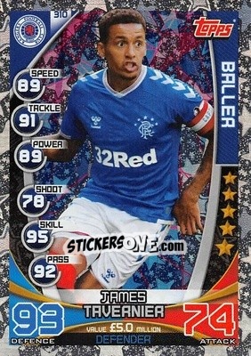 Sticker James Tavernier - SPFL 2019-2020. Match Attax n. 310 - Topps