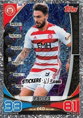 Sticker George Oakley - SPFL 2019-2020. Match Attax - Topps