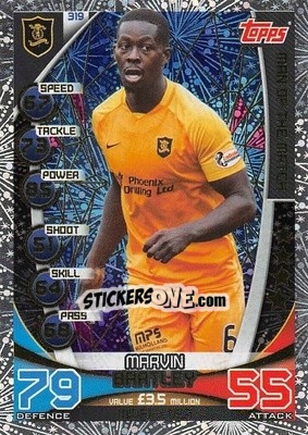 Sticker Marvin Bartley - SPFL 2019-2020. Match Attax n. 319 - Topps