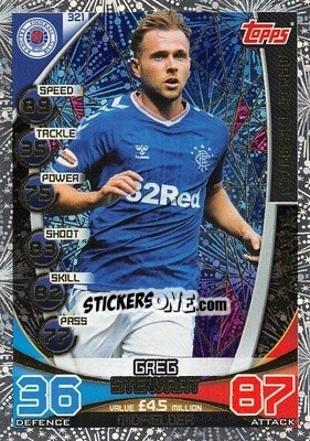 Sticker Greg Stewart - SPFL 2019-2020. Match Attax - Topps