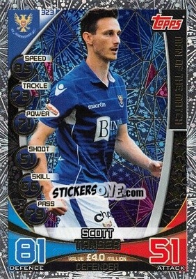 Sticker Scott Tanser - SPFL 2019-2020. Match Attax n. 323 - Topps