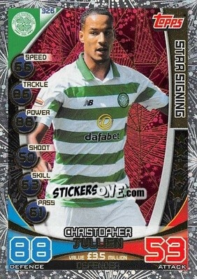 Sticker Christopher Julien - SPFL 2019-2020. Match Attax n. 326 - Topps