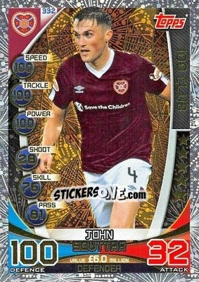 Sticker John Souttar - SPFL 2019-2020. Match Attax n. 332 - Topps